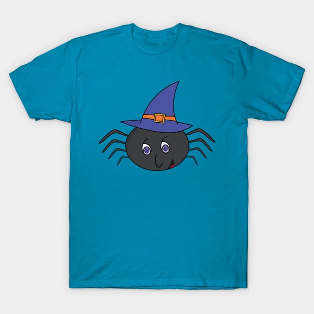 Little Spider Witch Halloween T-Shirt by DiegoCarvalho